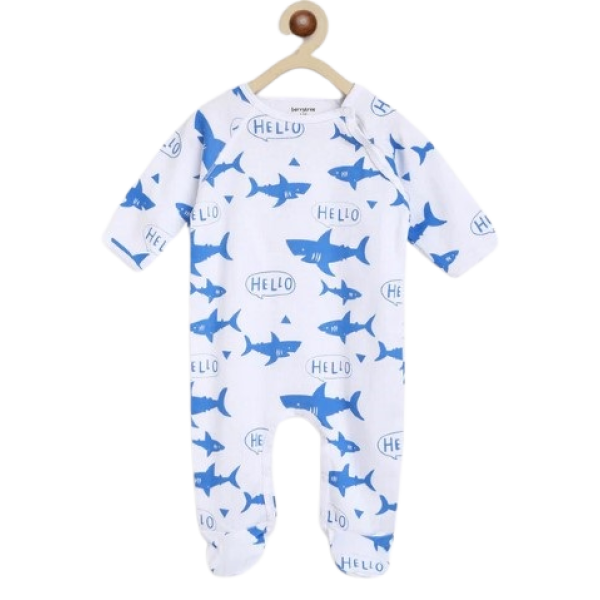 سرهمی نوزادی طرح کوسه فانتزی