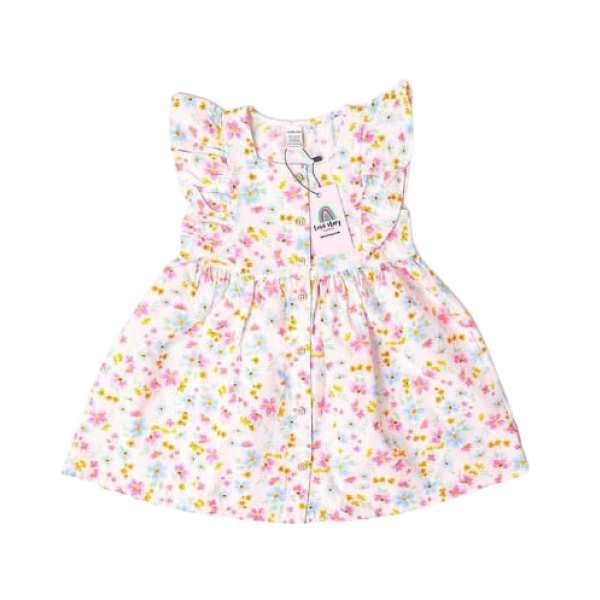 سارافون نوزاد دخترانه طرح بهاری