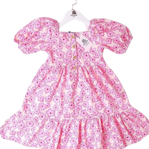 سارافون نوزاد دخترانه طرح روز